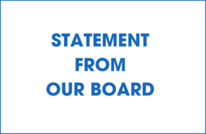 Statement from our board